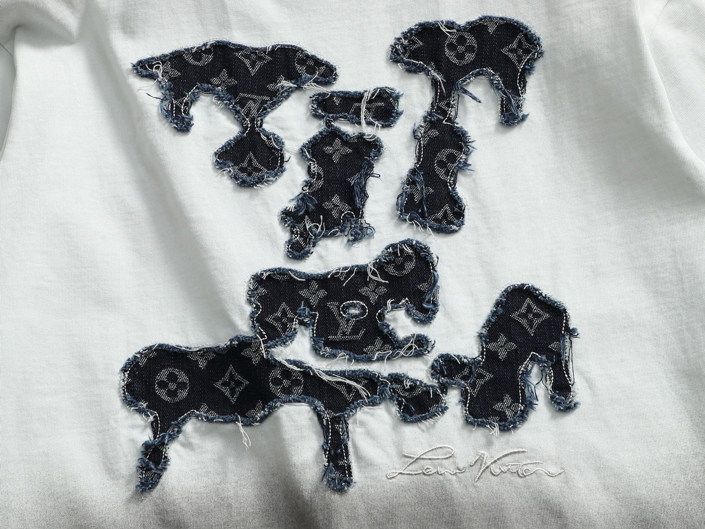 260113 New high-quality tie-dye gradient T-shirt