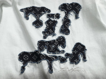 260113 New high-quality tie-dye gradient T-shirt