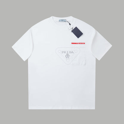 260120 New high-quality classic boys' embroidered T-shirt
