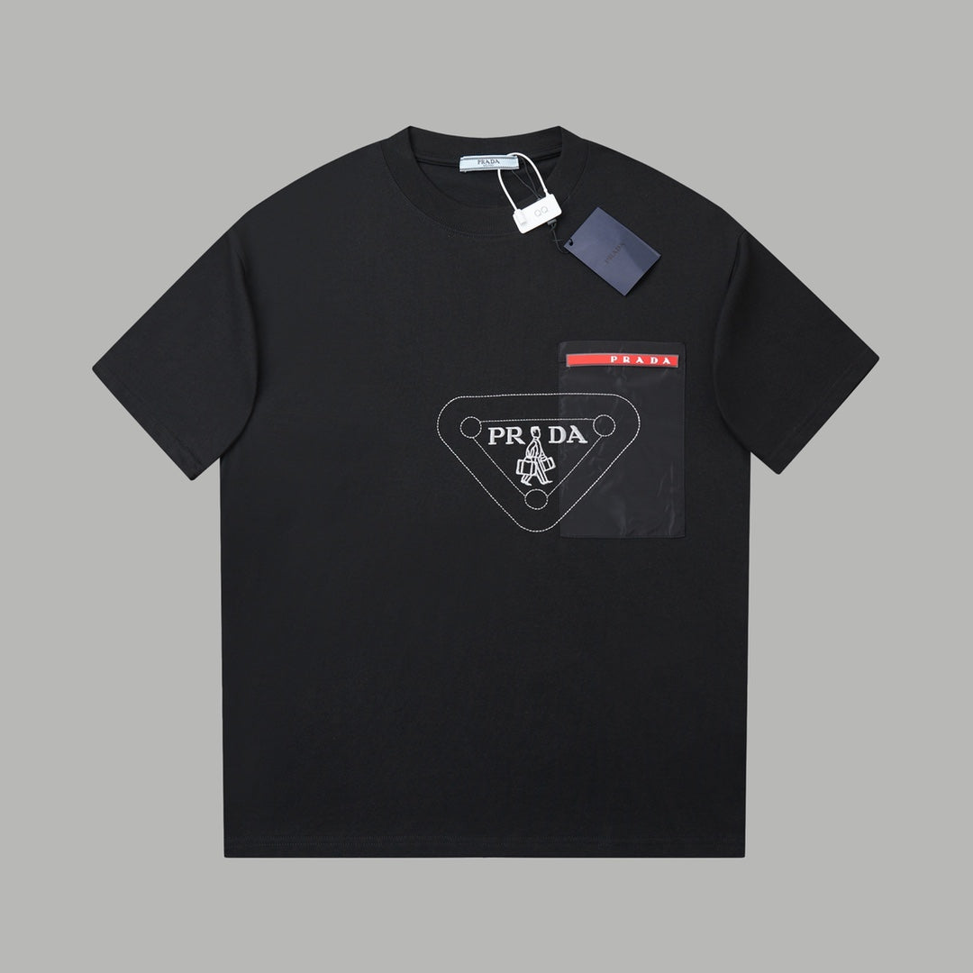 260120 New high-quality classic boys' embroidered T-shirt