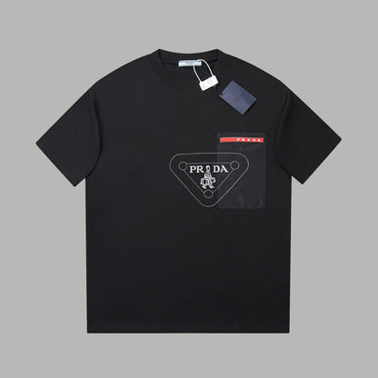 260120 New high-quality classic boys' embroidered T-shirt