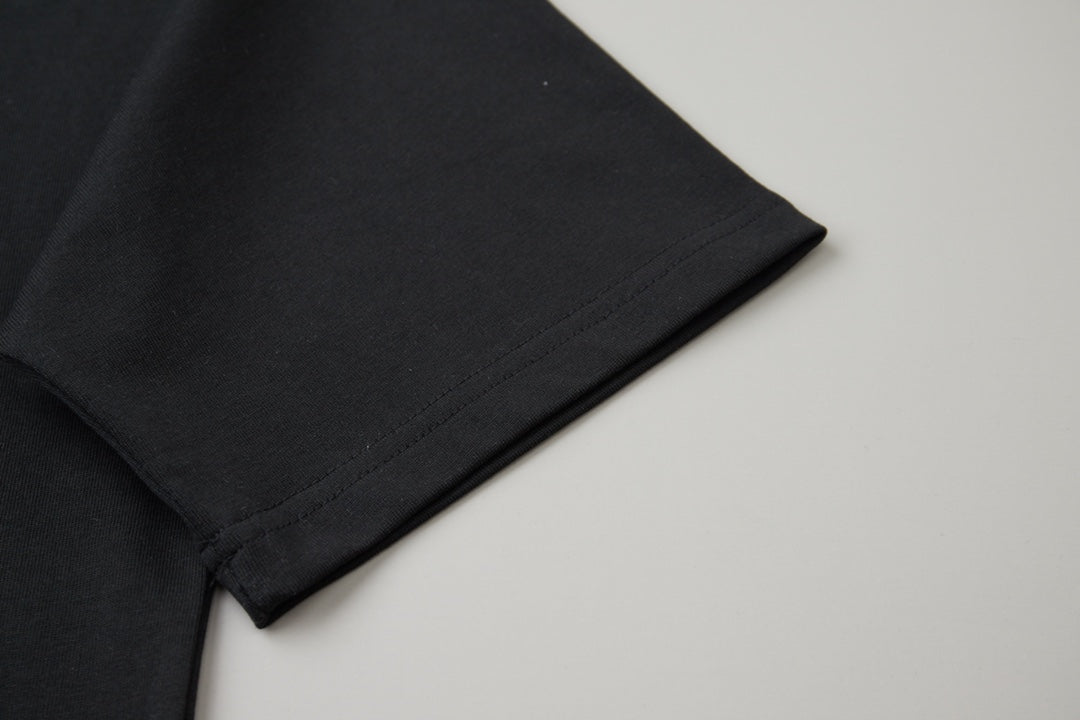 260120 New high-quality classic boys' embroidered T-shirt