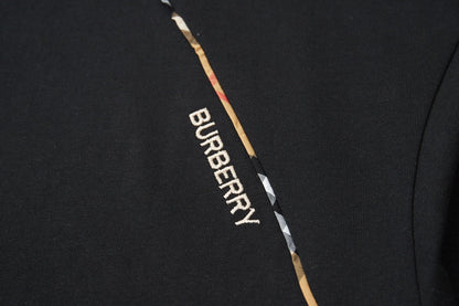 260120 New high-quality checked patchwork embroidered T-shirt