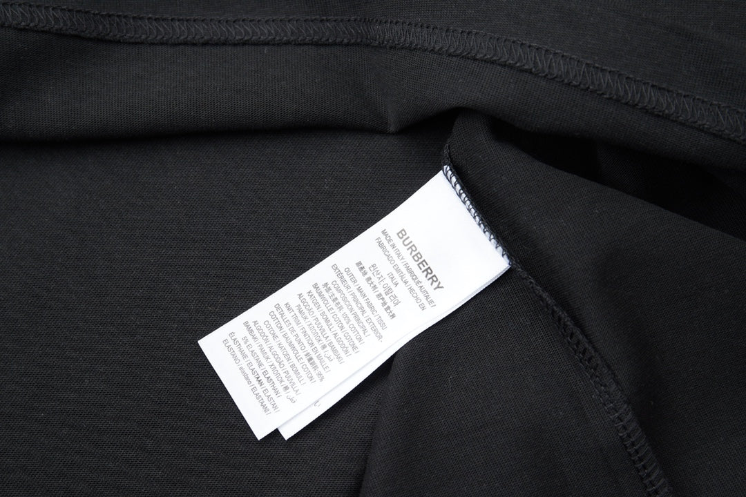 260120 New high-quality checked patchwork embroidered T-shirt