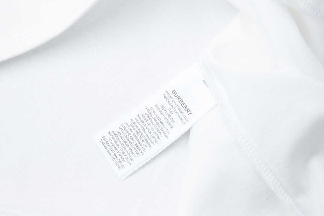 260120 New high-quality checked patchwork embroidered T-shirt