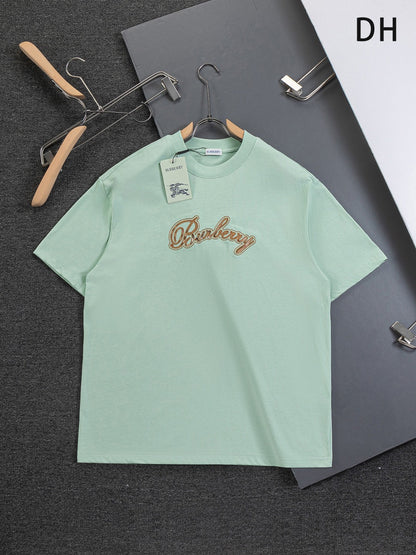 260120 New high-quality embroidered T-shirt with font design
