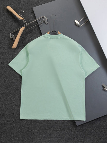 260120 New high-quality embroidered T-shirt with font design