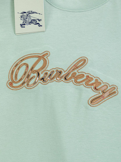 260120 New high-quality embroidered T-shirt with font design