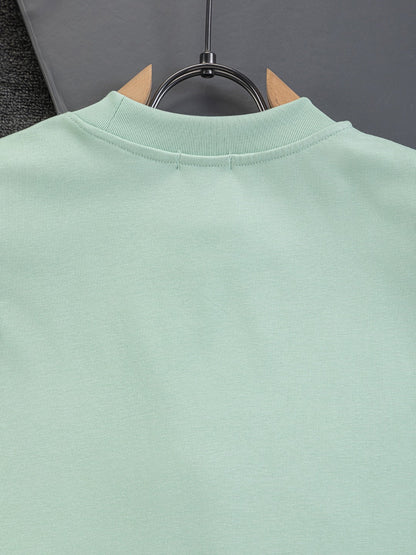260120 New high-quality embroidered T-shirt with font design