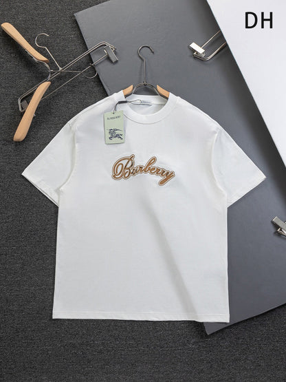 260120 New high-quality embroidered T-shirt with font design