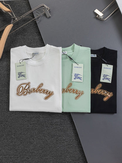 260120 New high-quality embroidered T-shirt with font design