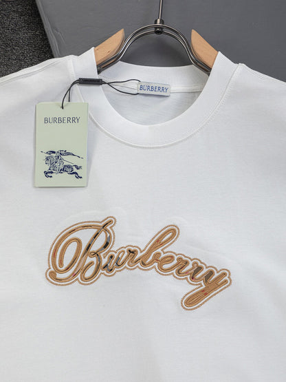 260120 New high-quality embroidered T-shirt with font design
