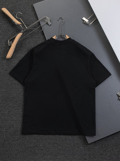 260120 New high-quality embroidered T-shirt with font design