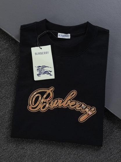 260120 New high-quality embroidered T-shirt with font design