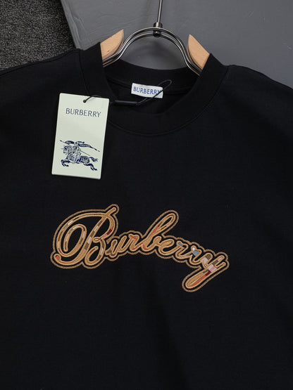 260120 New high-quality embroidered T-shirt with font design