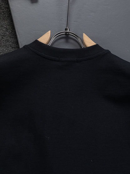 260120 New high-quality embroidered T-shirt with font design