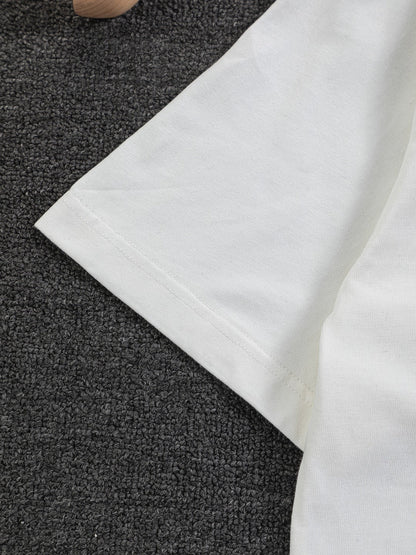 260120 New high-quality special embroidery craft T-shirt
