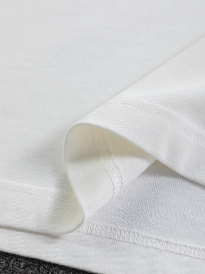 260120 New high-quality special embroidery craft T-shirt