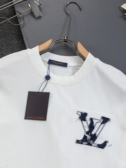260120 New high-quality special embroidery craft T-shirt