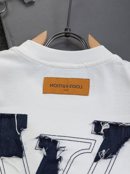 260120 New high-quality special embroidery craft T-shirt