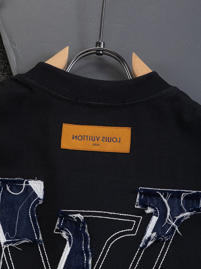 260120 New high-quality special embroidery craft T-shirt