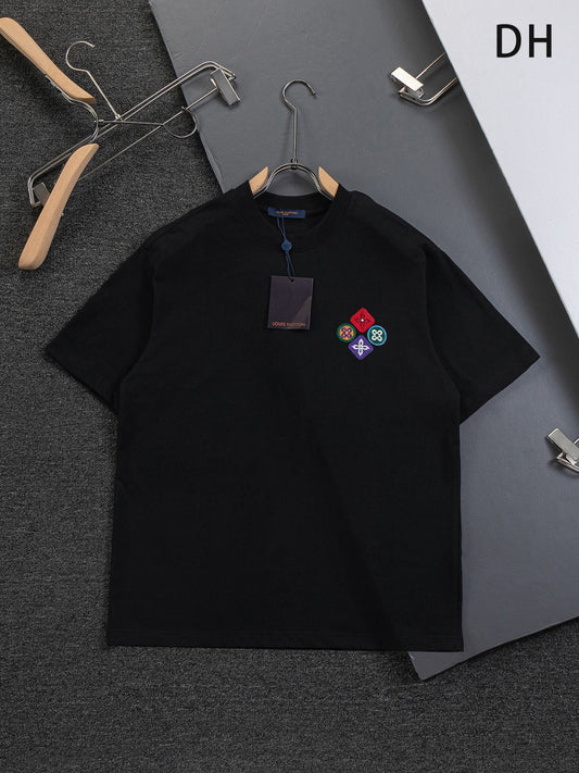 260120 New high-quality special embroidery craft T-shirt