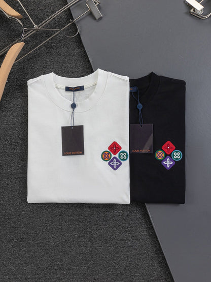 260120 New high-quality special embroidery craft T-shirt