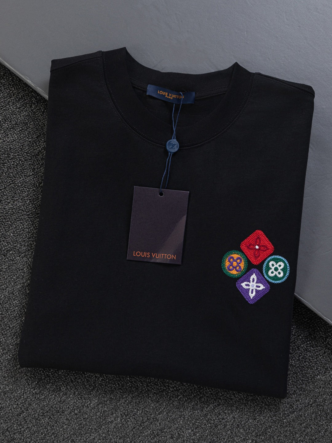 260120 New high-quality special embroidery craft T-shirt