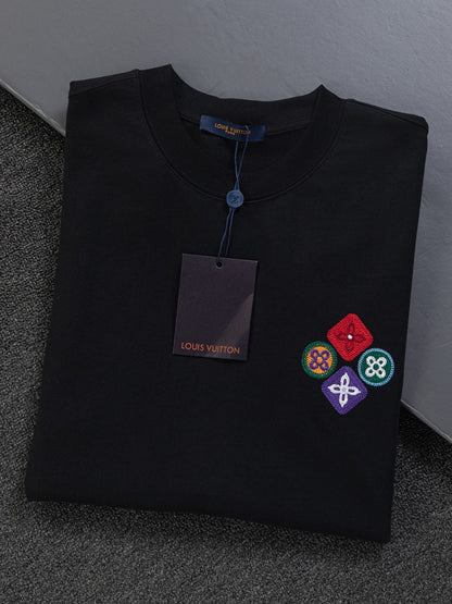 260120 New high-quality special embroidery craft T-shirt