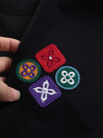 260120 New high-quality special embroidery craft T-shirt
