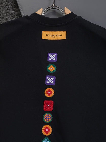 260120 New high-quality special embroidery craft T-shirt