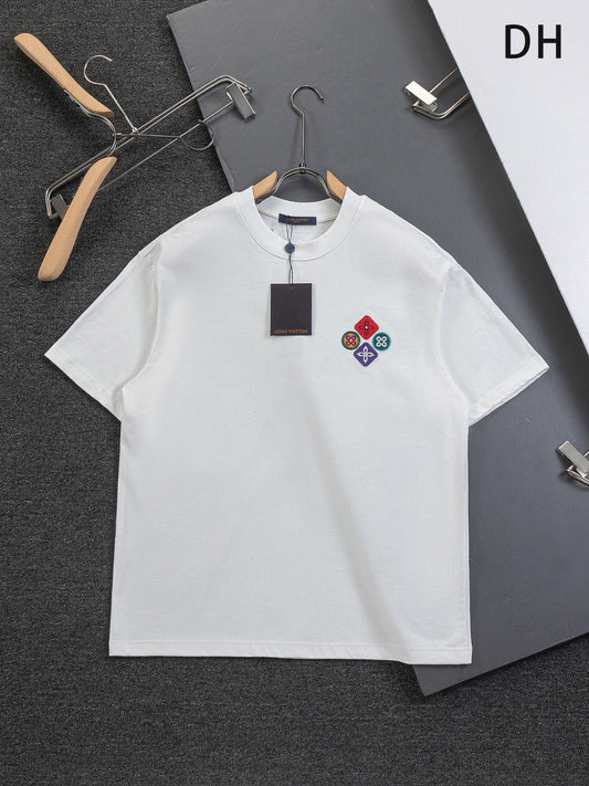 260120 New high-quality special embroidery craft T-shirt