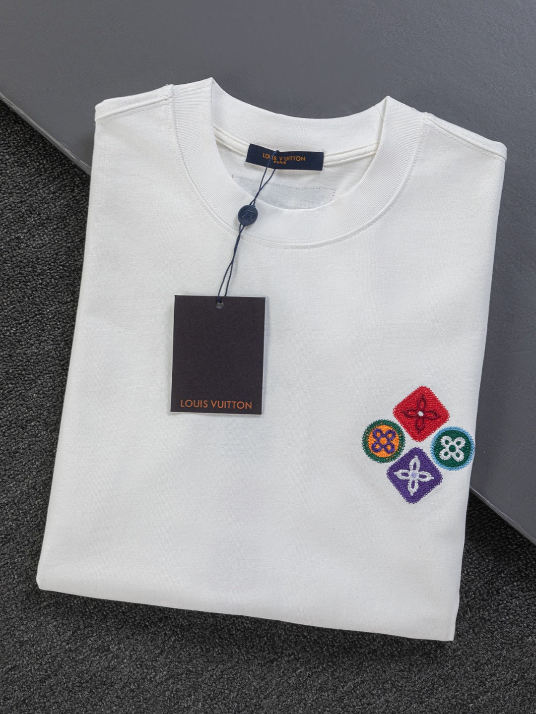 260120 New high-quality special embroidery craft T-shirt