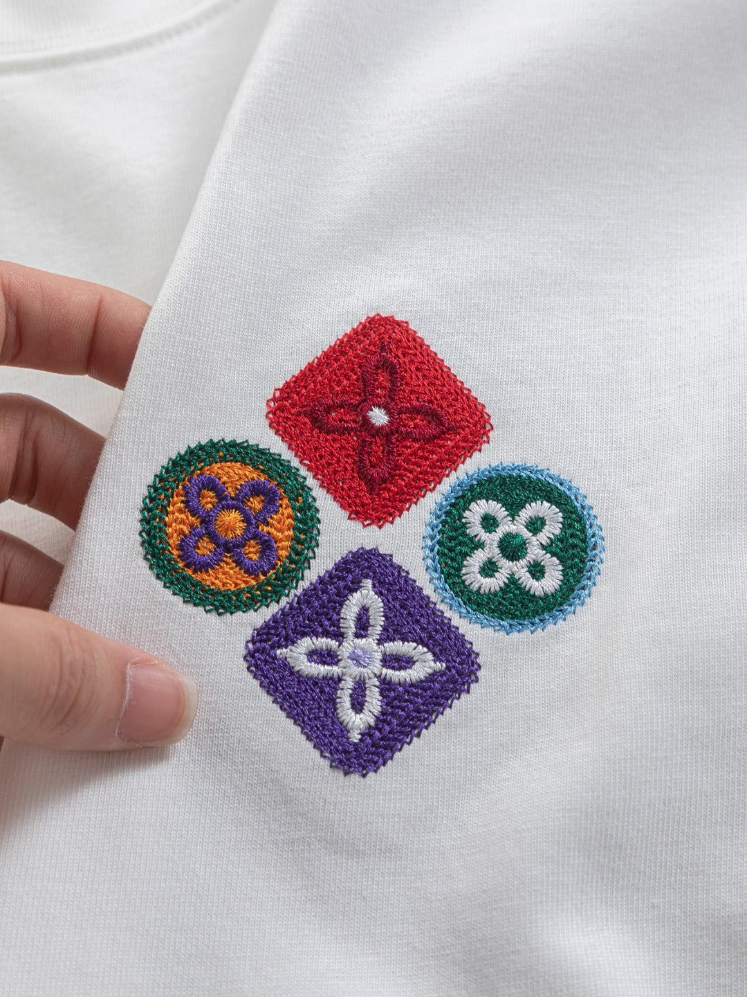 260120 New high-quality special embroidery craft T-shirt
