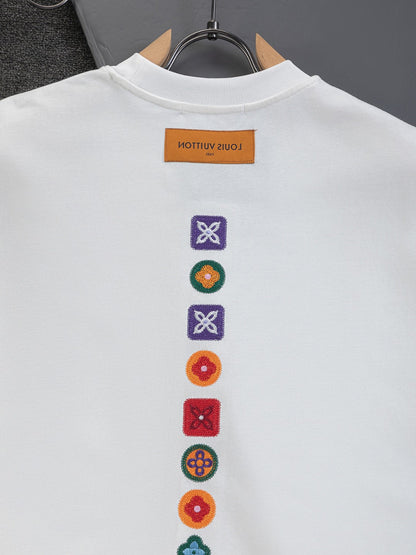 260120 New high-quality special embroidery craft T-shirt