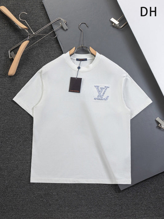 260120 New high-quality special embroidery craft T-shirt