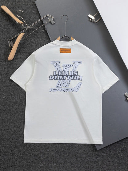 260120 New high-quality special embroidery craft T-shirt