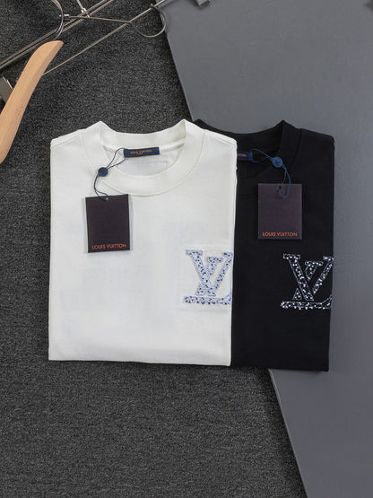260120 New high-quality special embroidery craft T-shirt