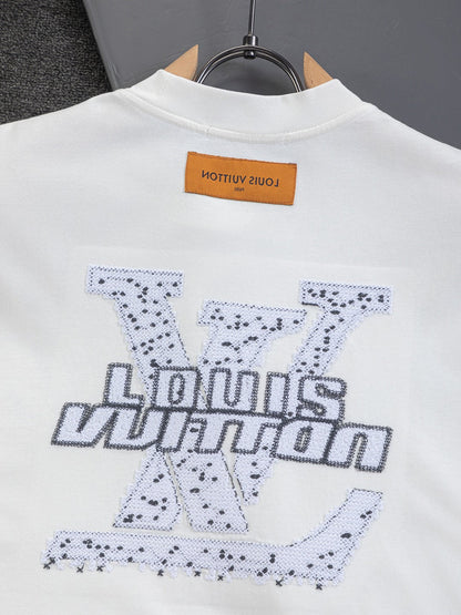 260120 New high-quality special embroidery craft T-shirt