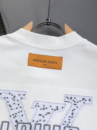 260120 New high-quality special embroidery craft T-shirt