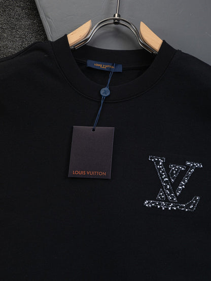 260120 New high-quality special embroidery craft T-shirt