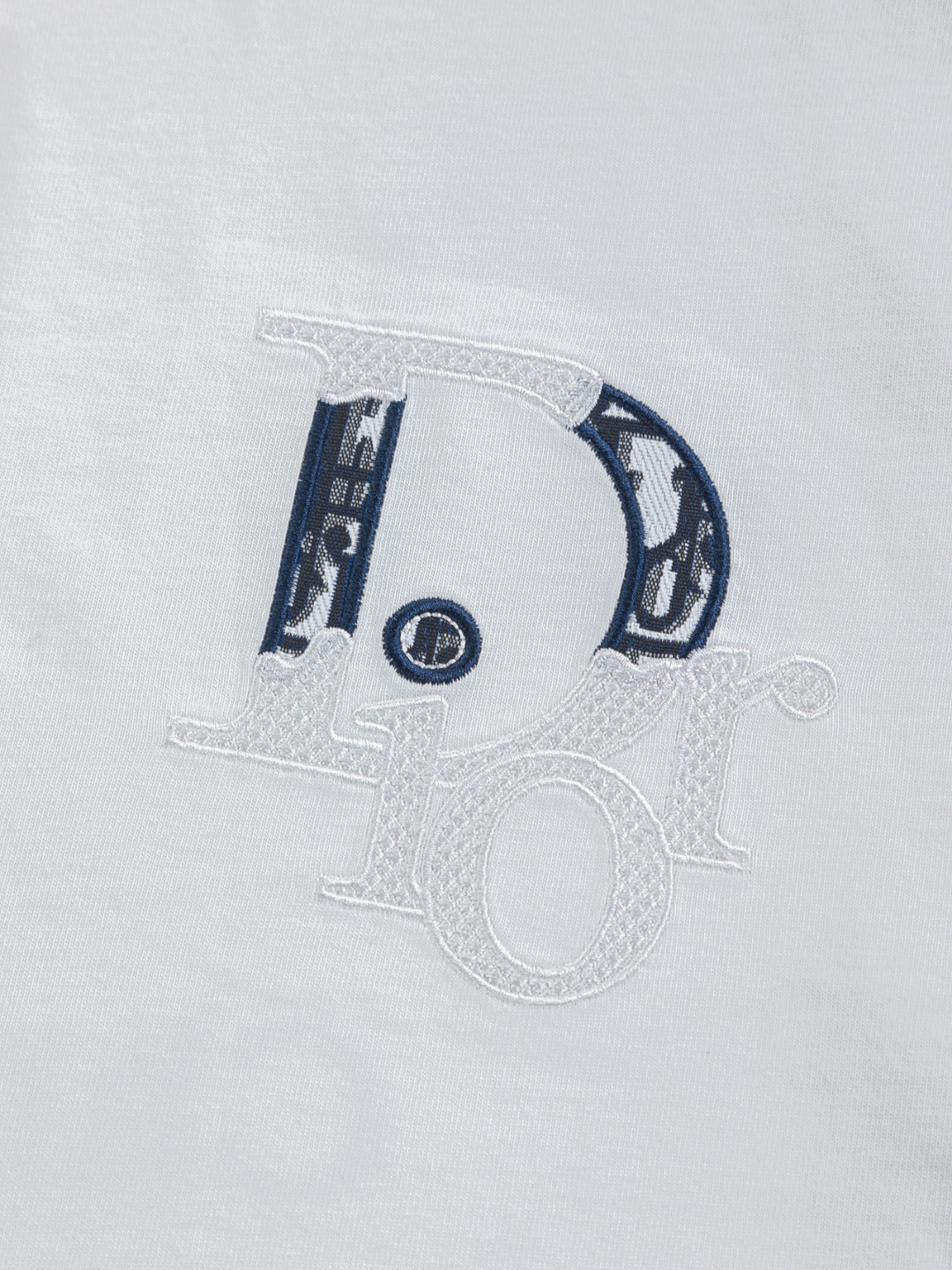 260120 New high-quality embroidered patchwork color-matched T-shirt