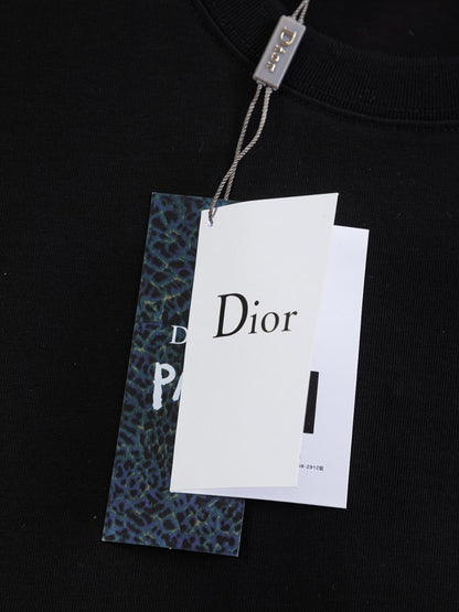 260120 New high-quality embroidered patchwork color-matched T-shirt