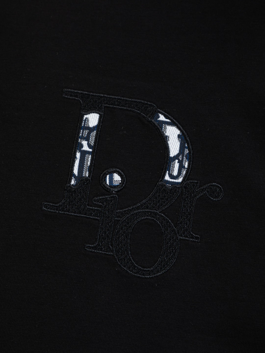 260120 New high-quality embroidered patchwork color-matched T-shirt