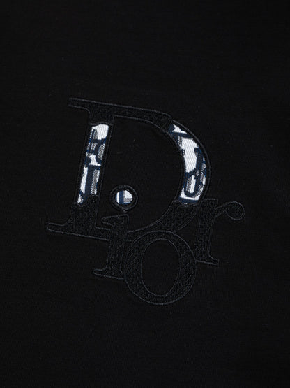 260120 New high-quality embroidered patchwork color-matched T-shirt