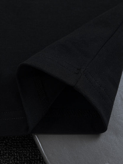 260120 New high-quality and elaborately crafted plush foam printed T-shirt
