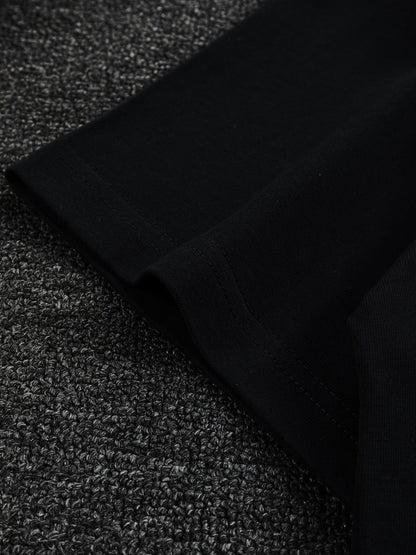 260120 New high-quality and elaborately crafted plush foam printed T-shirt