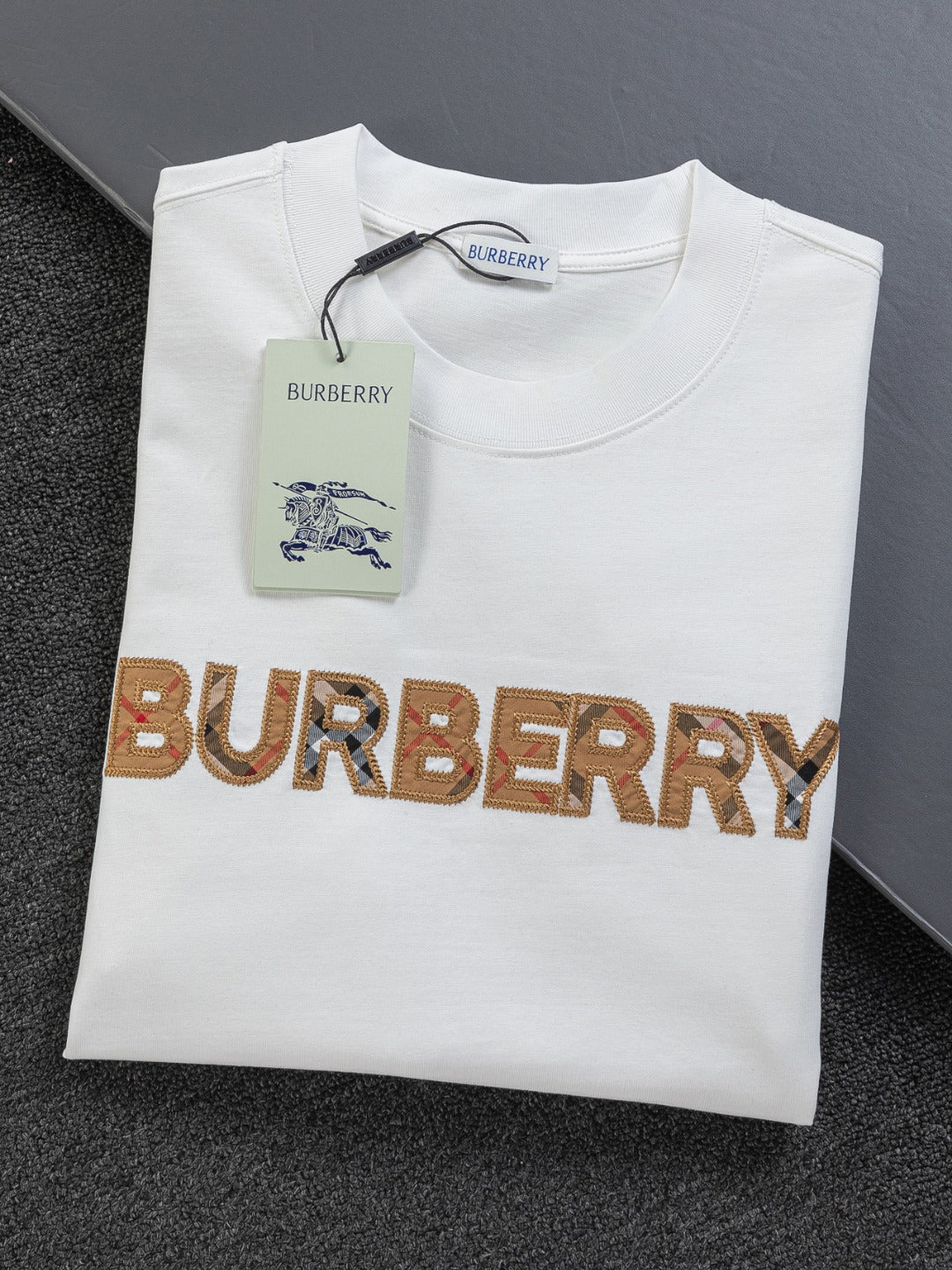 260120 New high-quality classic checkered printed T-shirt