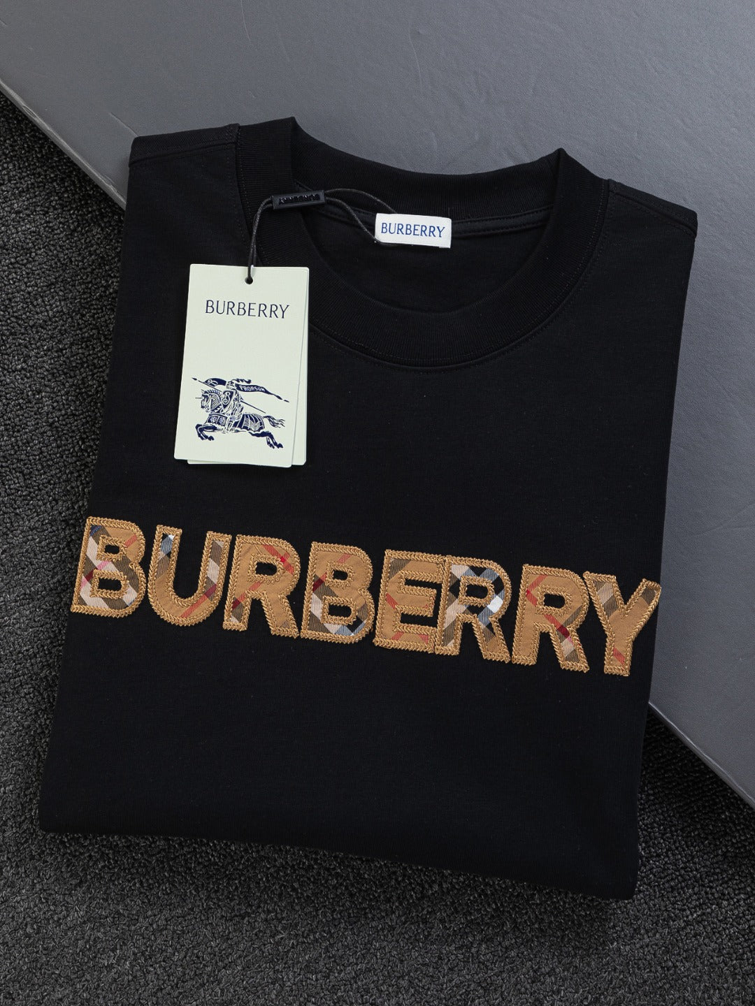 260120 New high-quality classic checkered printed T-shirt