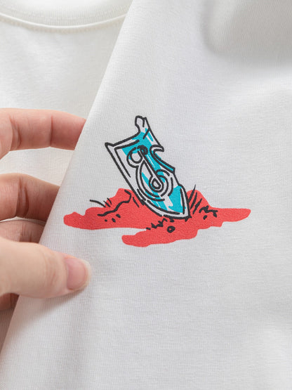 260120 New high-quality, distinctive and creative printed T-shirt